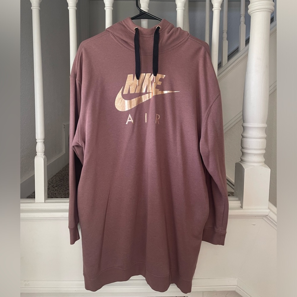 Nike Sports Wear - Sweater Dress - Mauve/Rose Gold women size small